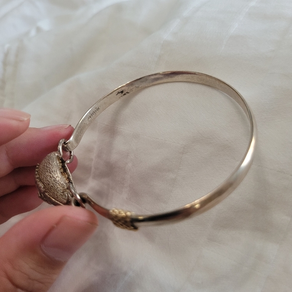 RARE 14K Gold & 925 University of Michigan Wolverines Football Charm Bracelet - Picture 13 of 15